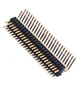 1.27*2.54mm  單層雙排 90° 彎插 插板型 排針 連接器 供應商