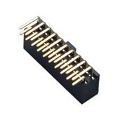 2.54MM  H=8.5MM  下插式 雙排 90°DIP 排母