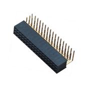 2.54MM  H=8.5MM 三排 90°DIP 排母 廠(chǎng)家